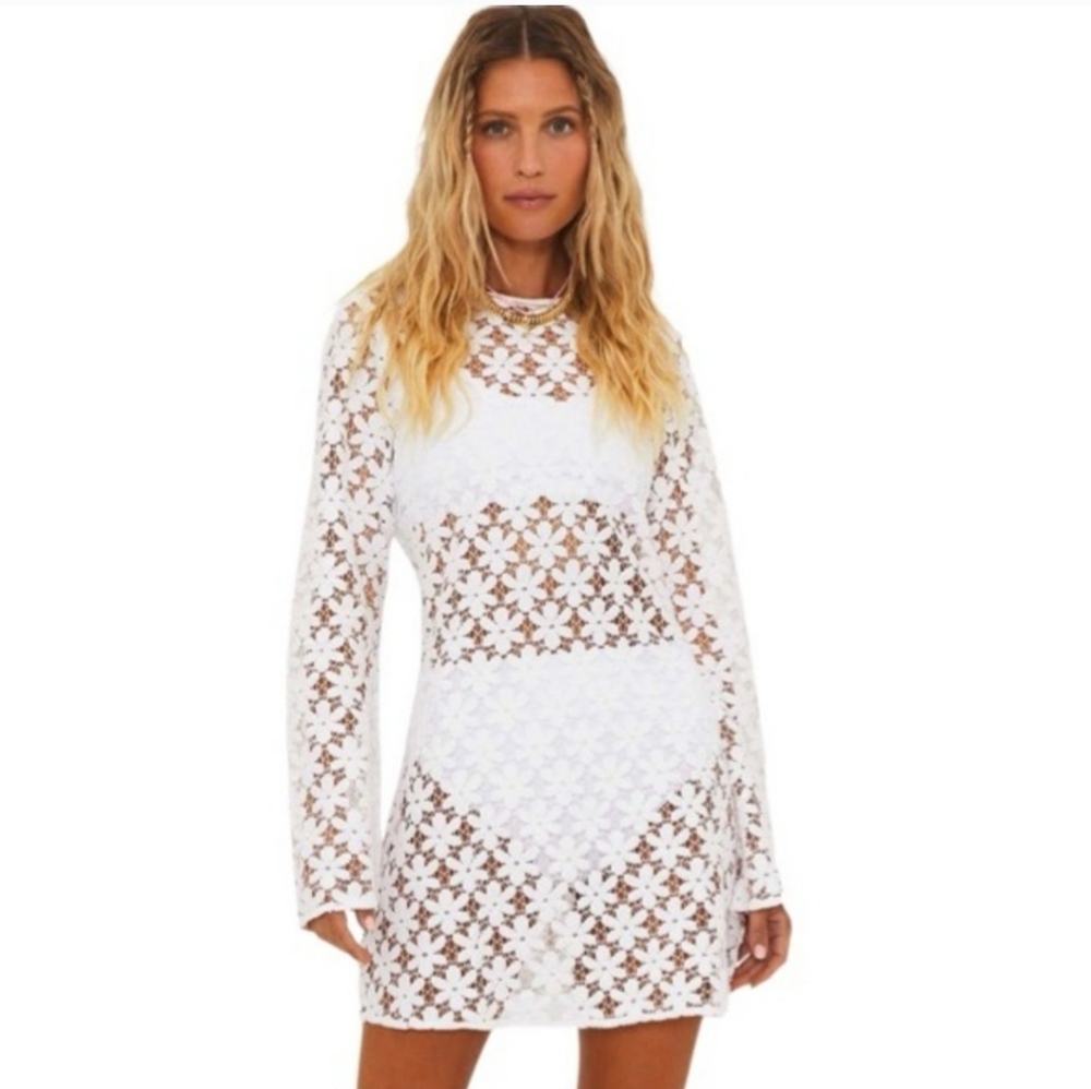 Beach Riot White Floral Swim Coverup - Picture 4 of 12